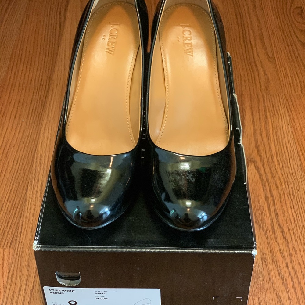 Jcrew Sylvia Patent Wedges